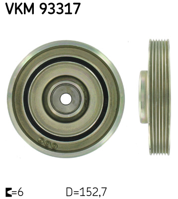 Fulie curea, arbore cotit VKM 93317 SKF